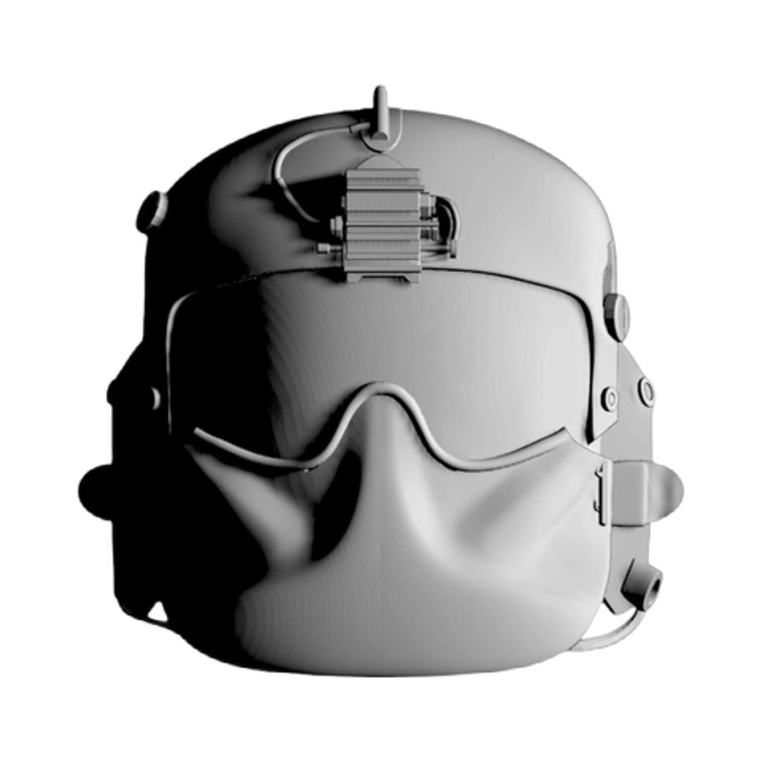 Aviation Crew Helmet STL file for 3D printing and CNC routing, LightBurn and Vectric ready