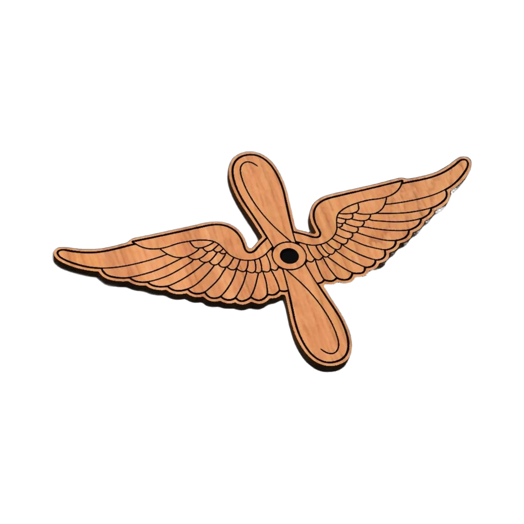 U.S. Army Aviation Branch SVG file for laser cutting and CNC routing, LightBurn and Vectric ready