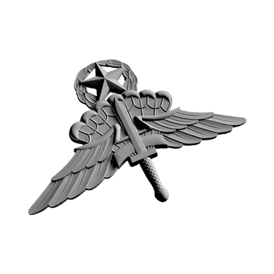 Military Free Fall Wings 3D design preview, patches, badges & insignia