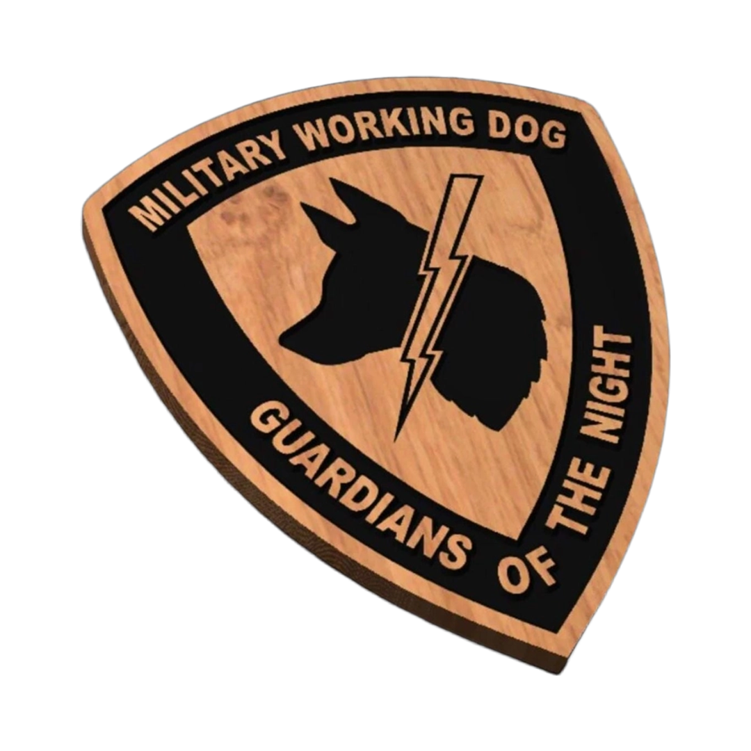 Military Working Dog SVG file for laser cutting and CNC routing, LightBurn and Vectric ready