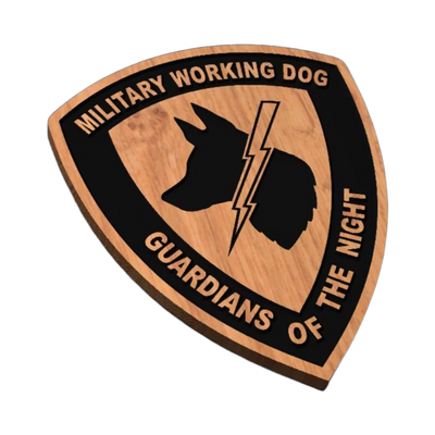 Military Working Dog SVG file for laser cutting and CNC routing, LightBurn and Vectric ready
