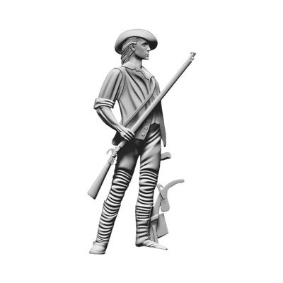 Minute Man American Patriot STL file for digital crafting, LightBurn and Vectric ready