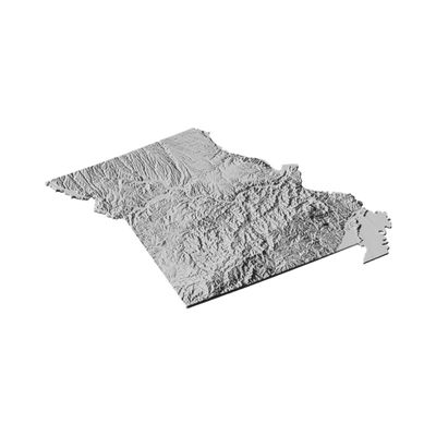 Missouri Terrain Map design preview, maps & terrain