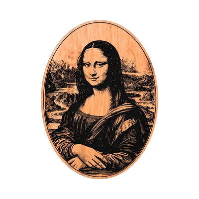 Mona Lisa detail view, ready for digital crafting