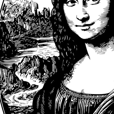 Mona Lisa SVG file included with instant download