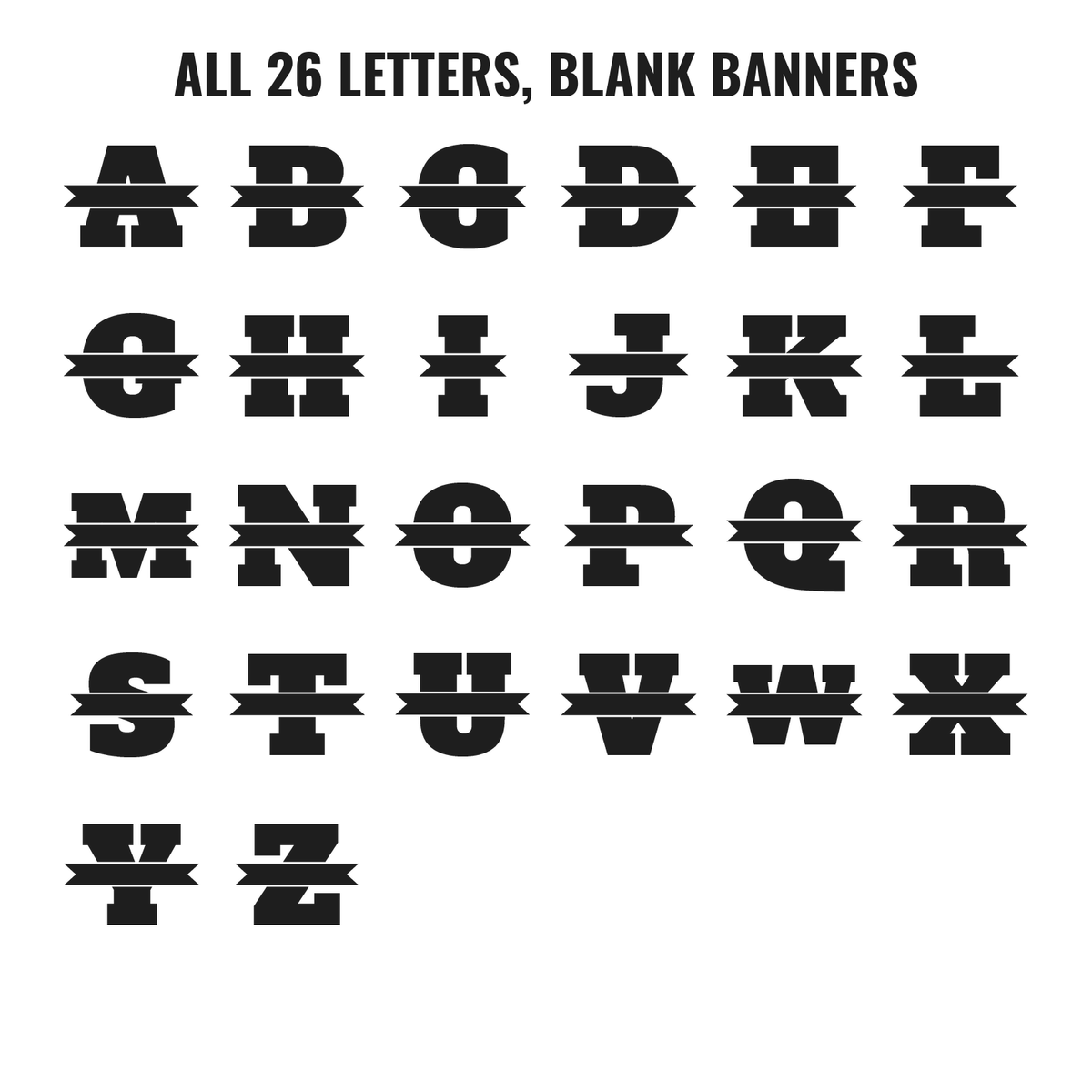 Monogram Family Name Sign A-Z design preview, home, signs & decor