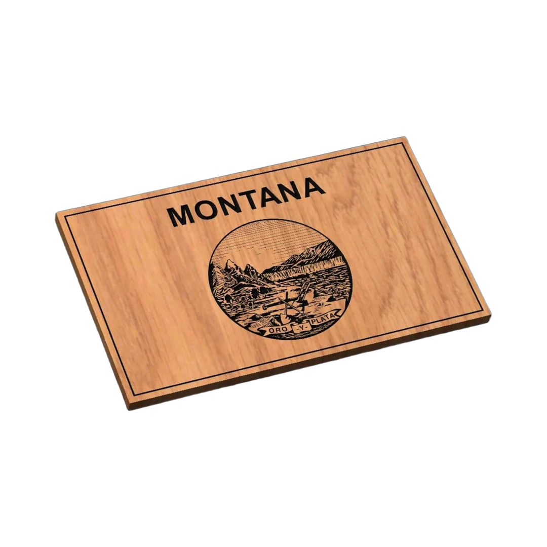 Montana State Flag SVG file for laser cutting and CNC routing, LightBurn and Vectric ready