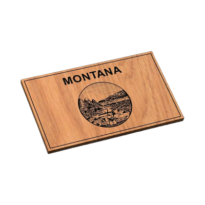 Montana State Flag SVG file for laser cutting and CNC routing, LightBurn and Vectric ready