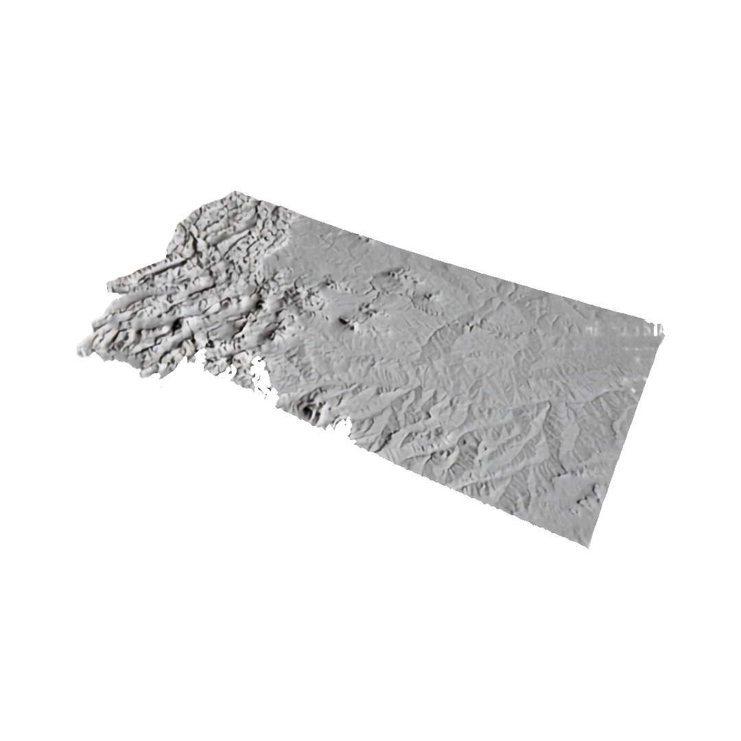 Montana Terrain Map design preview, countries & world