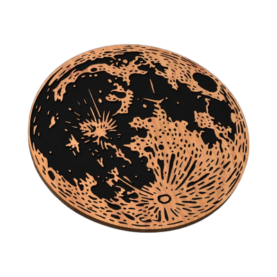 Full Moon SVG file for laser cutting and CNC routing, LightBurn and Vectric ready