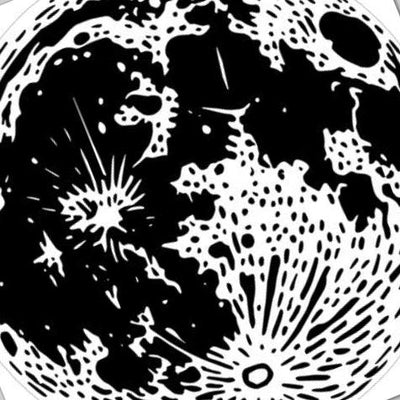 Full Moon detail view, ready for laser cutting and CNC routing