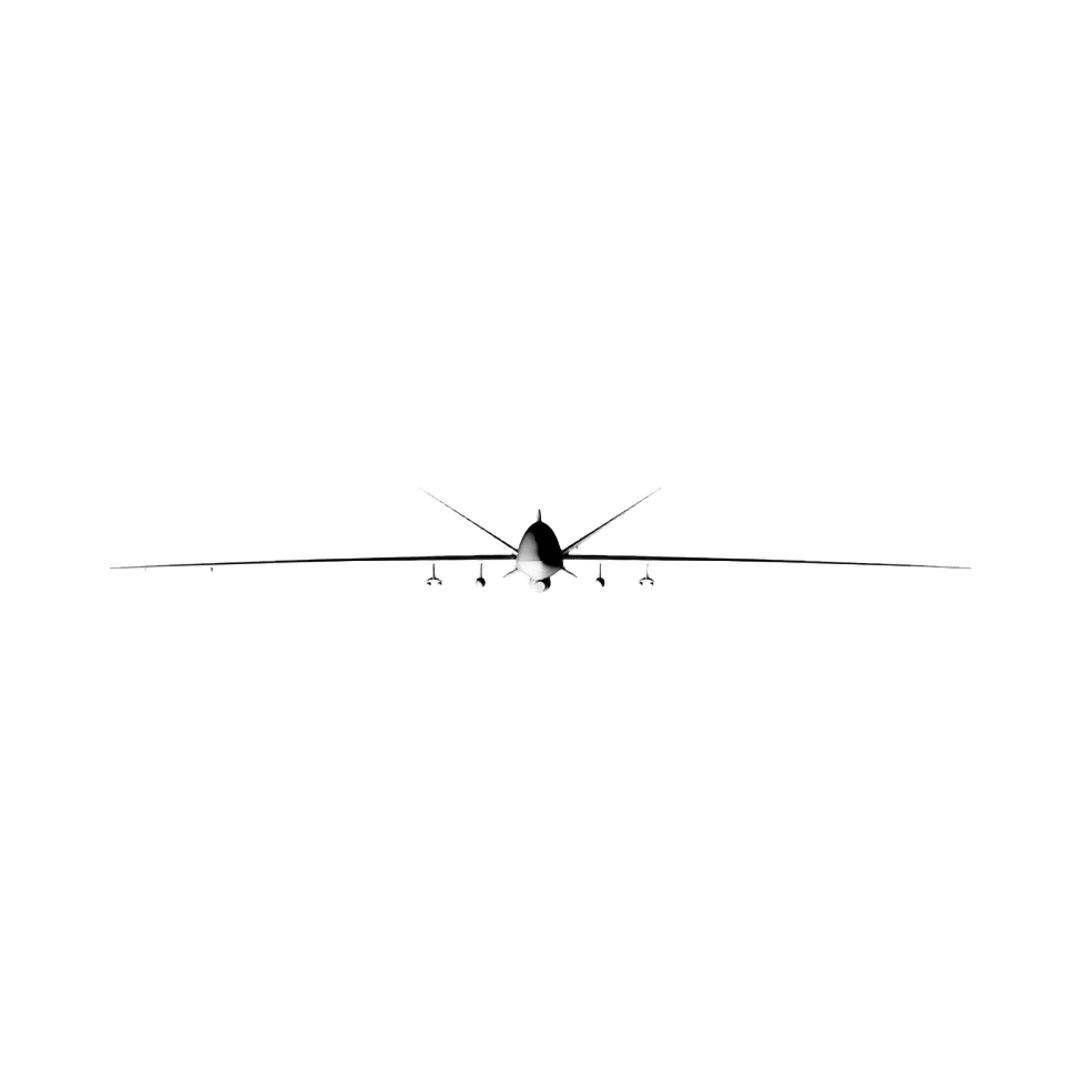 MQ-9 Reaper Drone STL file for 3D printing and CNC routing, LightBurn and Vectric ready