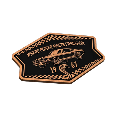 Muscle Car Design SVG file for laser cutting and CNC routing, LightBurn and Vectric ready