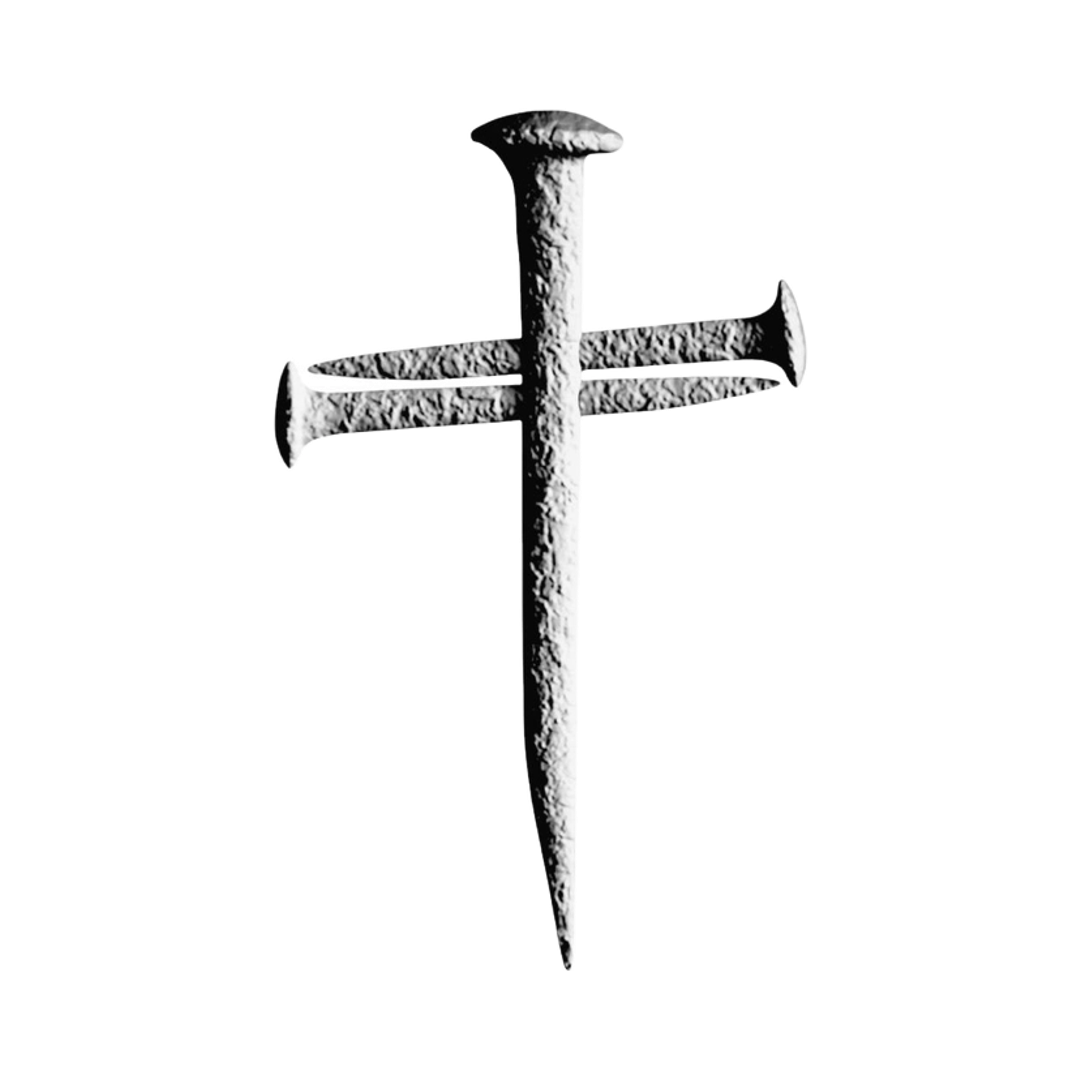 Three Nail Cross STL file for 3D printing and CNC routing, LightBurn and Vectric ready