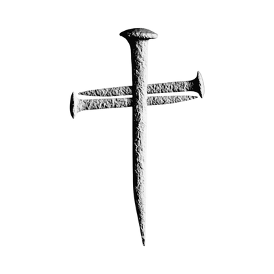 Three Nail Cross STL file for 3D printing and CNC routing, LightBurn and Vectric ready