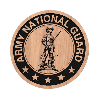 National Guard Military detail view, ready for laser cutting and CNC routing