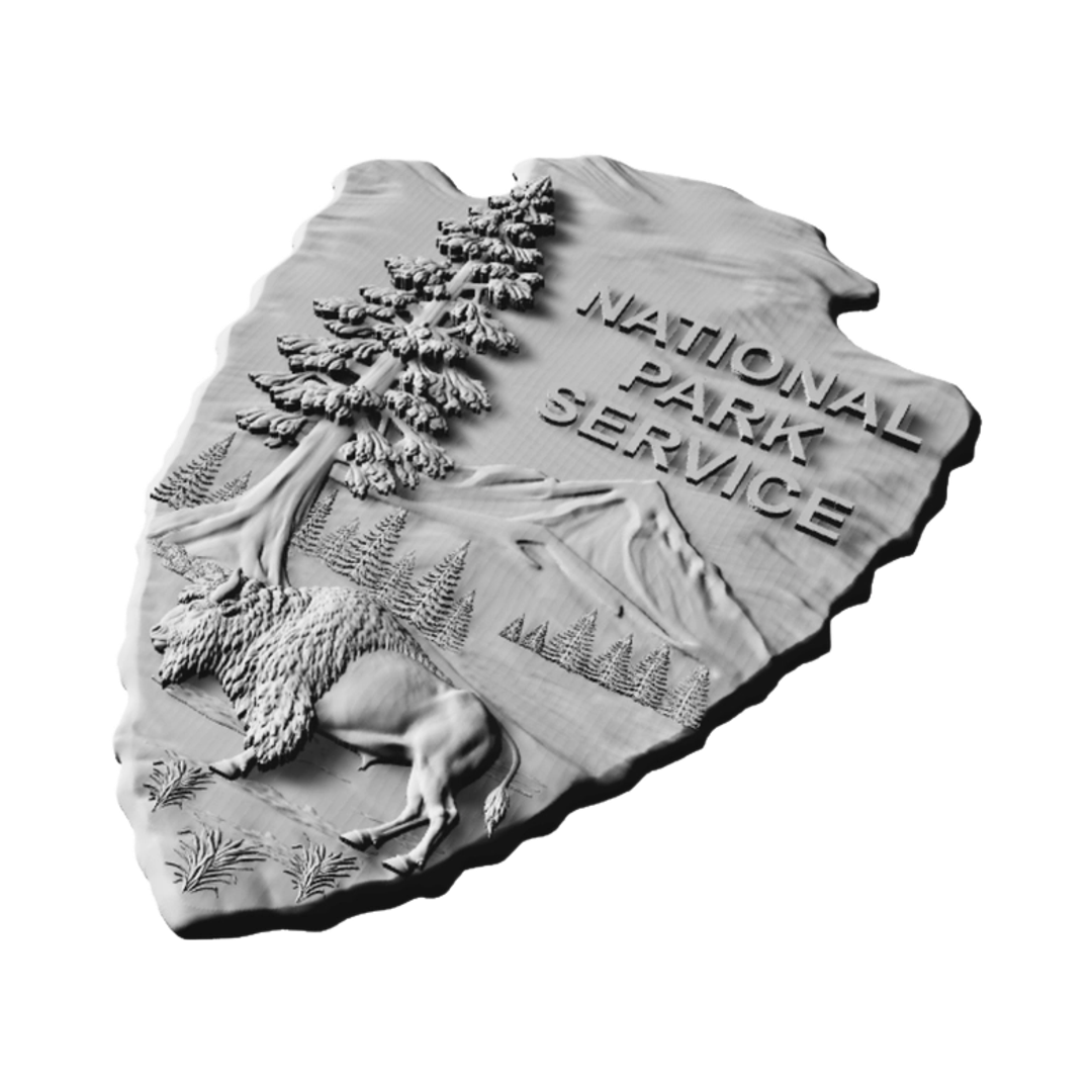 National Park Service (Realistic) detail view, ready for digital crafting
