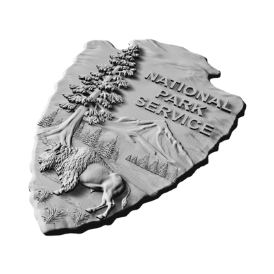 National Park Service (Realistic) detail view, ready for digital crafting