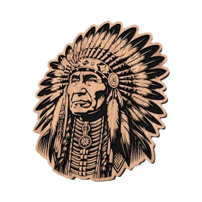 Native American Chief Portrait design preview, cultural & heritage