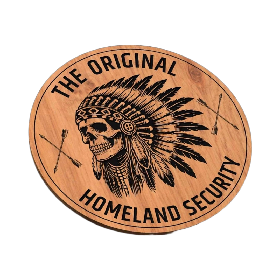 Native American Chief Skull SVG file for laser cutting and CNC routing, LightBurn and Vectric ready