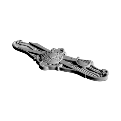 Navy IDWE Badge detail view, ready for 3D printing and CNC routing