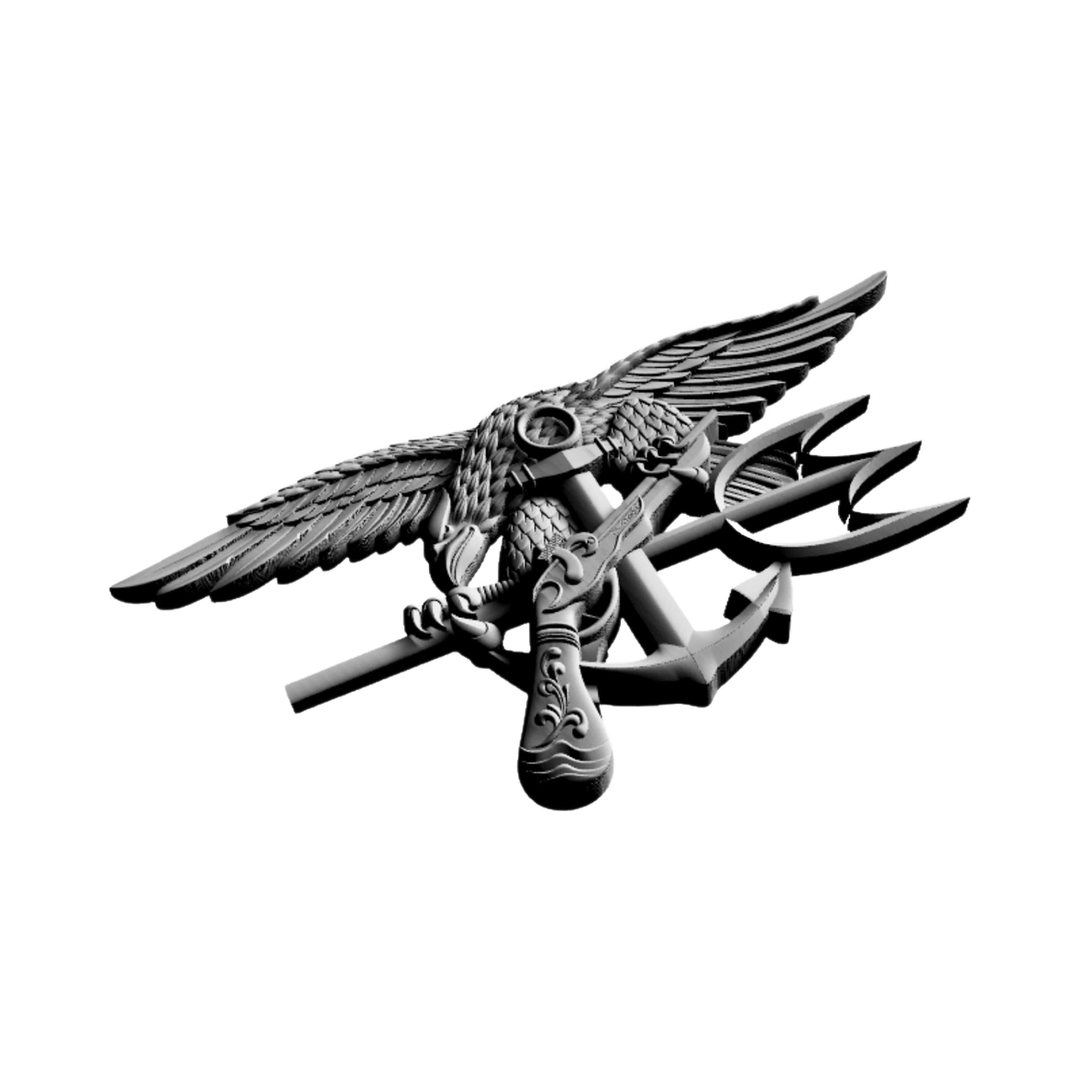 Navy SEAL Trident detail view, ready for digital crafting