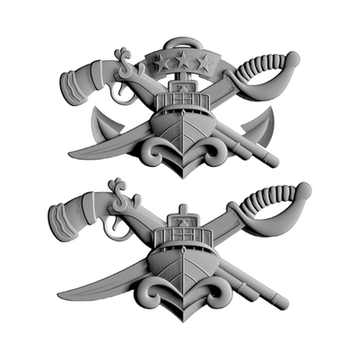 Special Warfare Combat Crewmen Badge STL file for 3D printing and CNC routing, LightBurn and Vectric ready