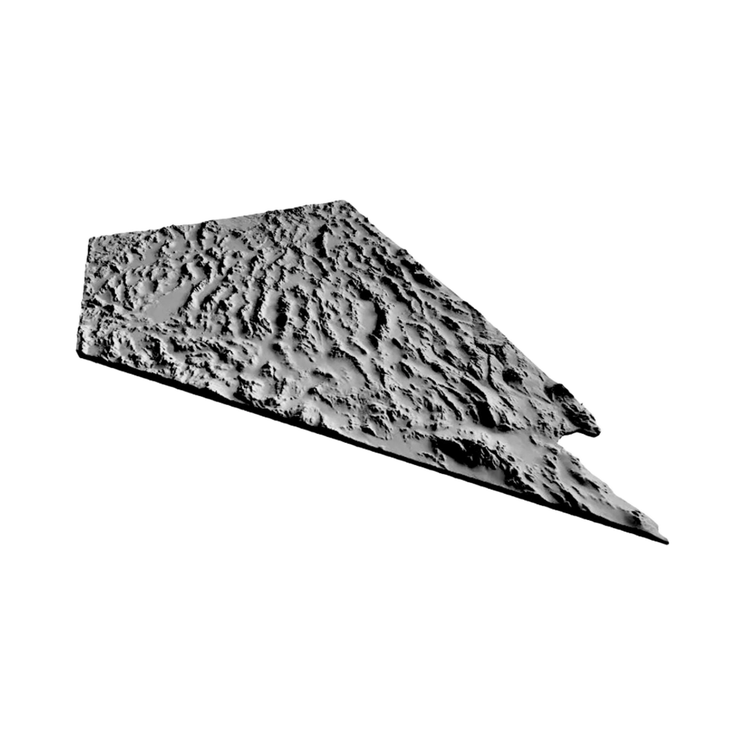 Nevada Terrain Map design preview, countries & world