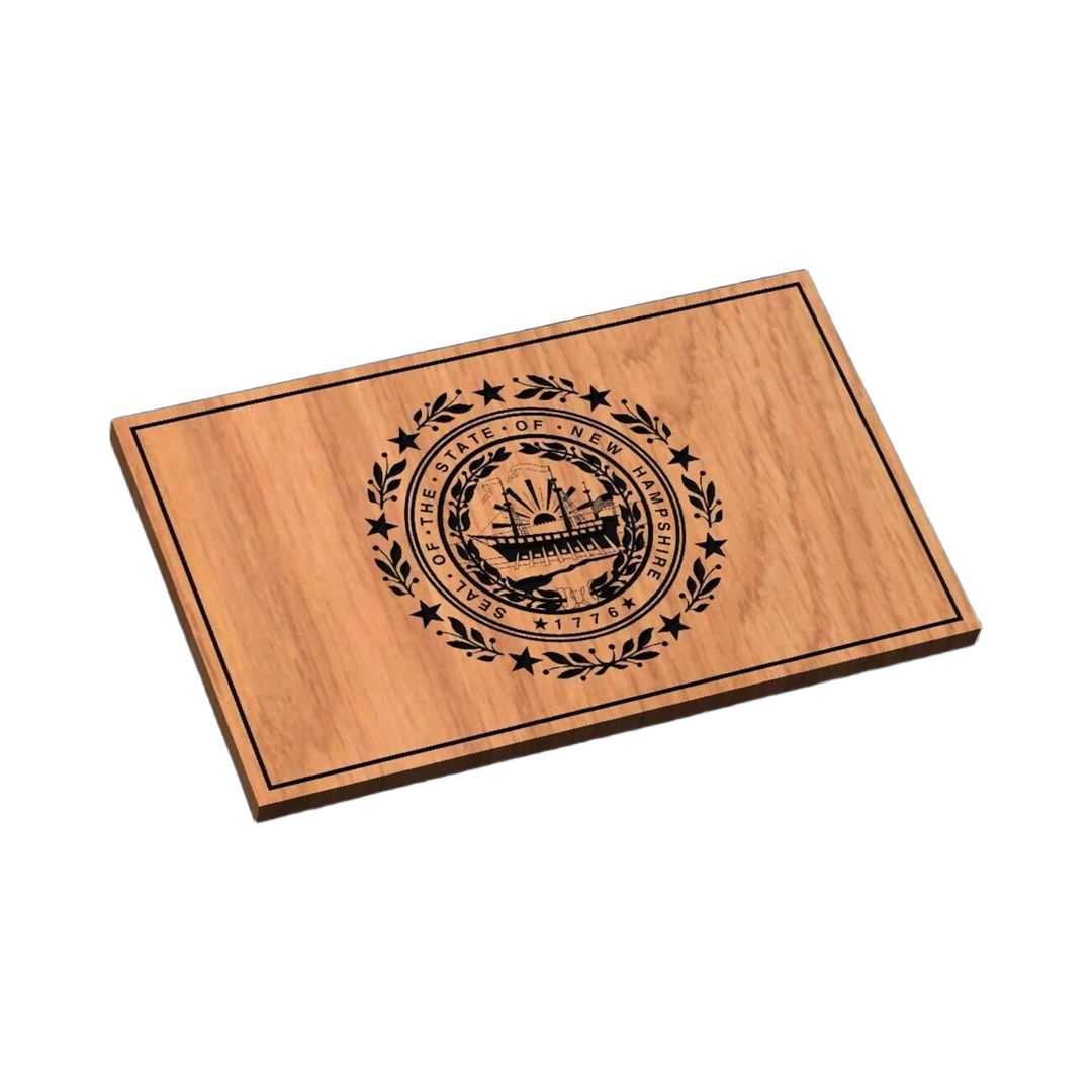 New Hampshire State Flag SVG file for laser cutting and CNC routing, LightBurn and Vectric ready