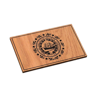 New Hampshire State Flag SVG file for laser cutting and CNC routing, LightBurn and Vectric ready