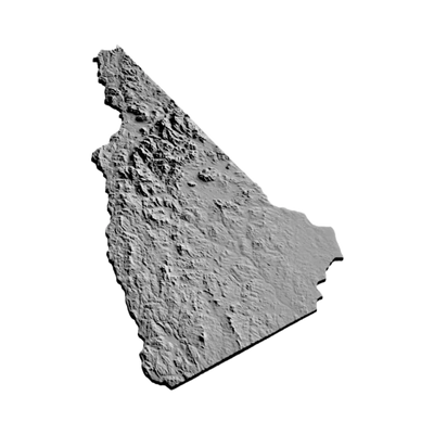 New Hampshire Terrain Map design preview, countries & world