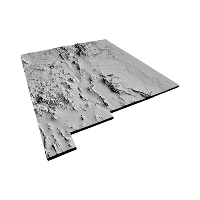 New Mexico Terrain Map design preview, countries & world