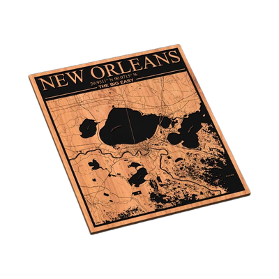 New Orleans City Map SVG file for laser cutting and CNC routing, LightBurn and Vectric ready