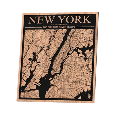New York City Map design preview, us states