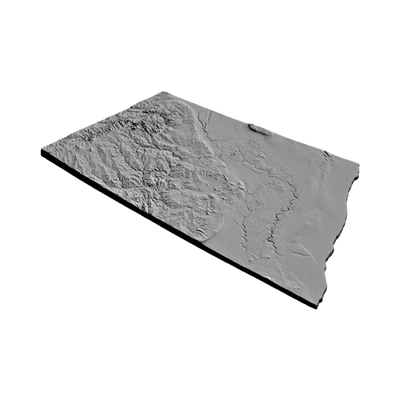 North Dakota Terrain Map design preview, countries & world