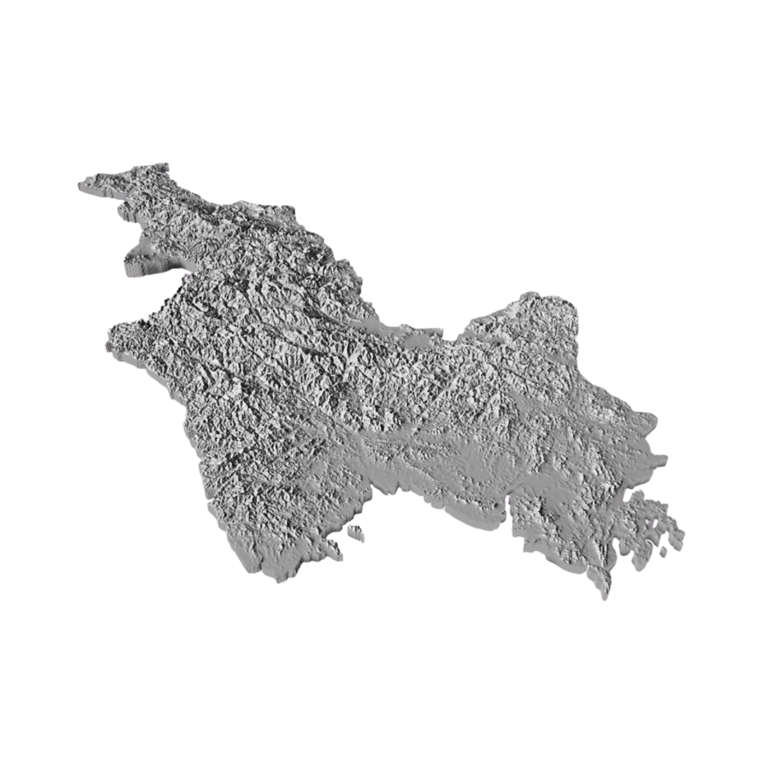 North Korea Terrain Map design preview, maps & terrain