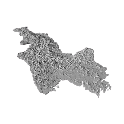 North Korea Terrain Map design preview, maps & terrain