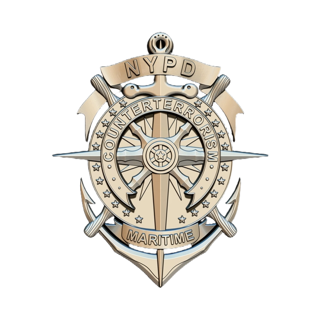 N.Y.P.D Maritime Counter-Terrorism Badge STL file for digital crafting, LightBurn and Vectric ready