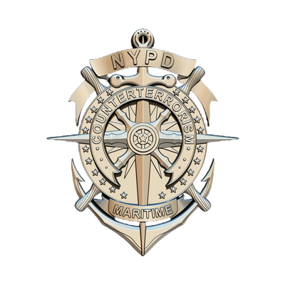N.Y.P.D Maritime Counter-Terrorism Badge STL file for digital crafting, LightBurn and Vectric ready