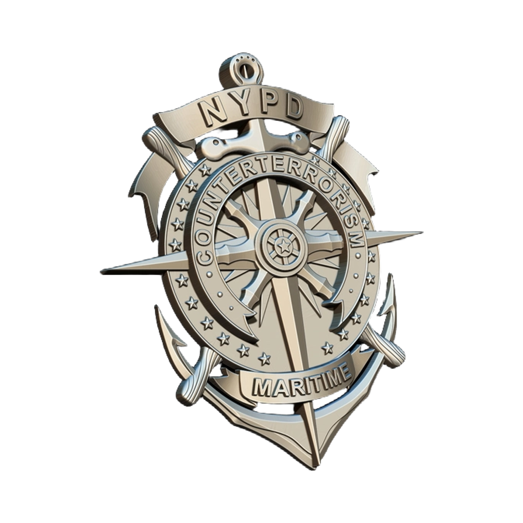 N.Y.P.D Maritime Counter-Terrorism Badge design preview, patches, badges & insignia