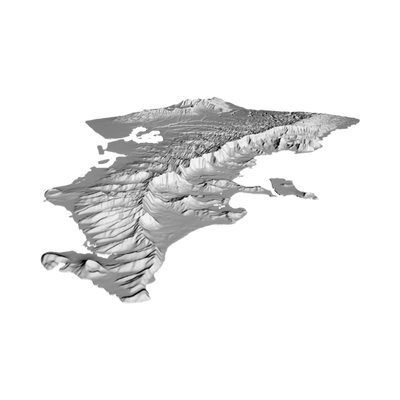 Oahu Hawaii 3D STL file included with instant download