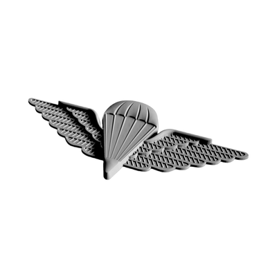 Ireland Military Jump (Airborne) Wings detail view, ready for 3D printing and CNC routing