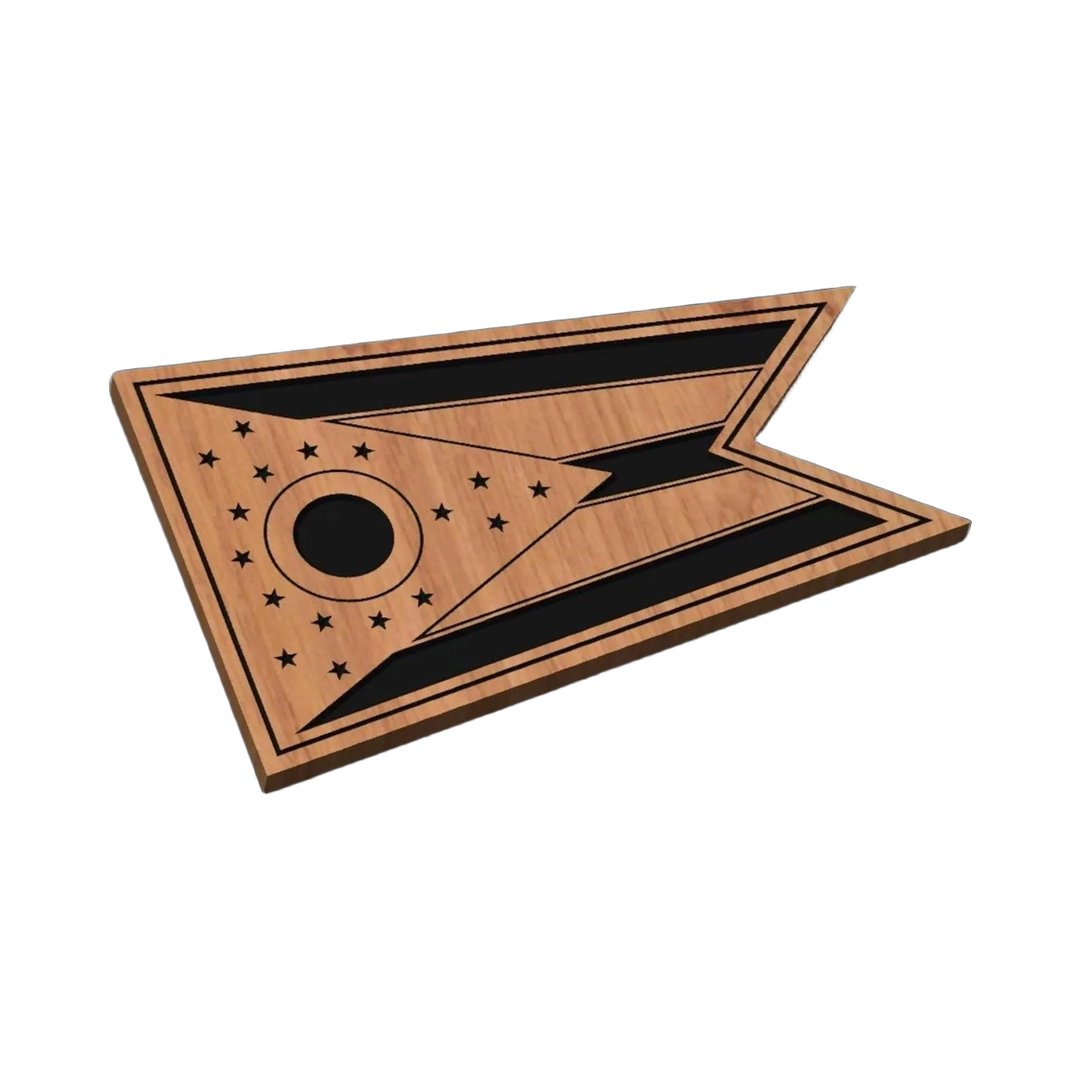 Ohio State Flag SVG file for laser cutting and CNC routing, LightBurn and Vectric ready