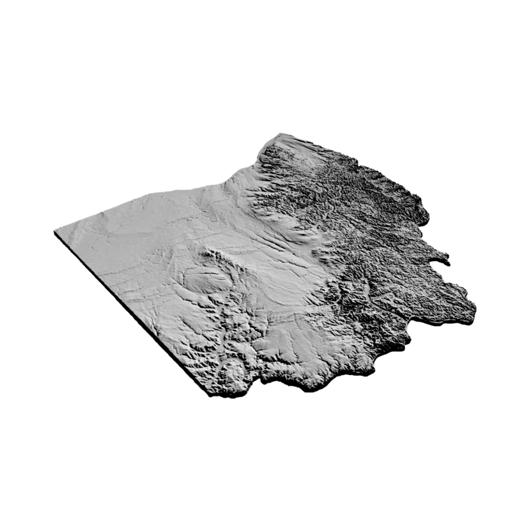 Ohio Terrain Terrain Map design preview, countries & world