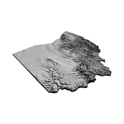 Ohio Terrain Terrain Map design preview, countries & world