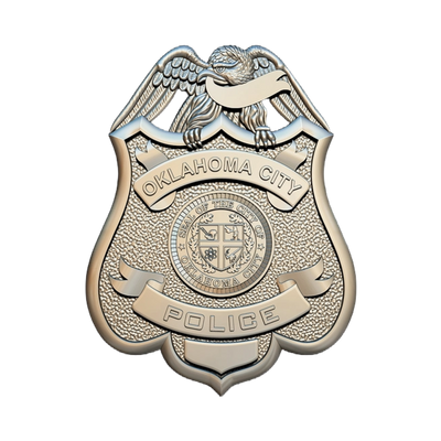 Oklahoma City Police Badge STL file for digital crafting, LightBurn and Vectric ready