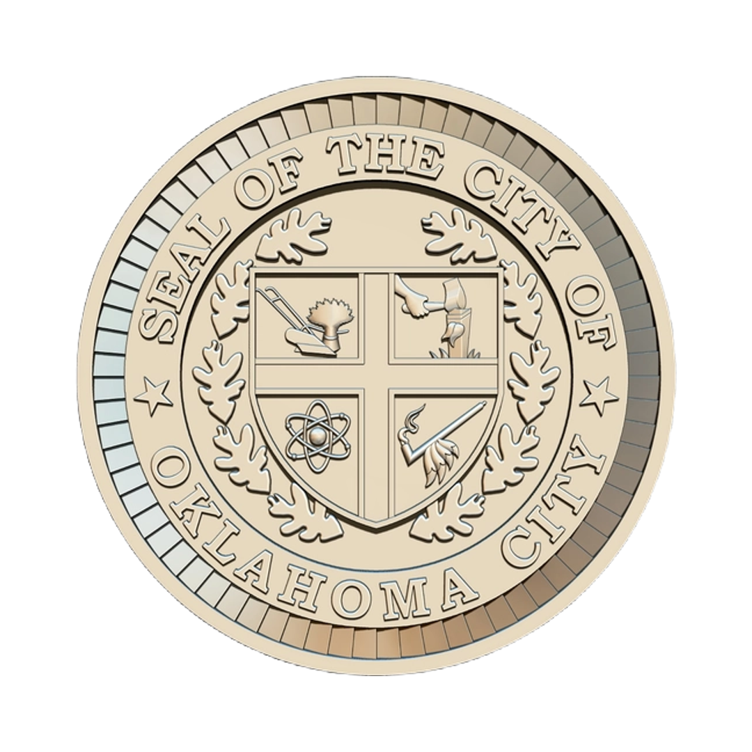 Oklahoma City Seal STL file for digital crafting, LightBurn and Vectric ready