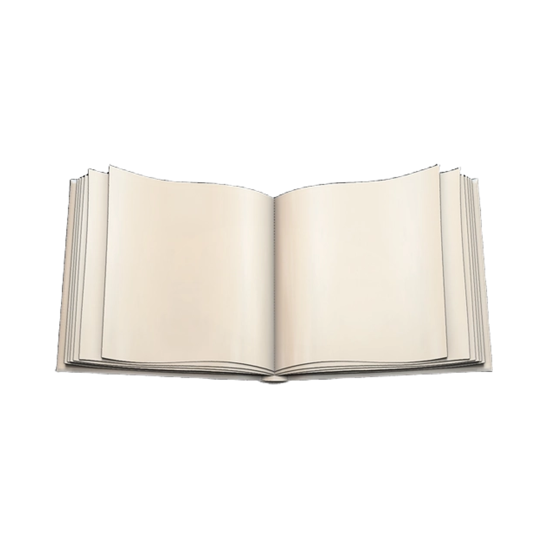 Open Book Template STL file for digital crafting, LightBurn and Vectric ready