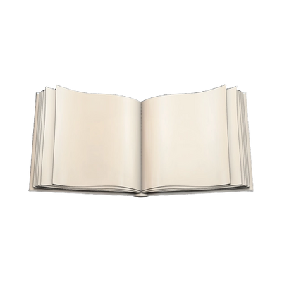 Open Book Template STL file for digital crafting, LightBurn and Vectric ready