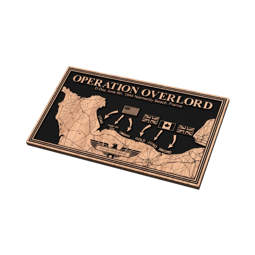 Operation Overlord Battle Map (D-Day) design preview, operations & history